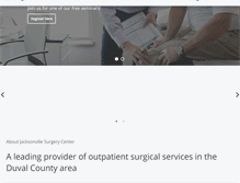 Tablet Screenshot of jaxsurgerycenter.com